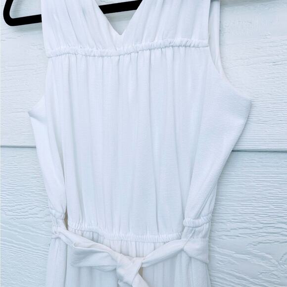 Simply Vera Vera Wang White Dress Midi Length, Tiered, Sleeveless, Size Small - Picture 3 of 7